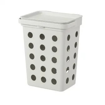 IKEA HÅLLBAR Cos+capac sortare deseuri organice, gri, 10 l