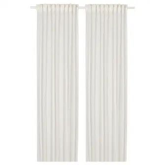 IKEA HÄLLEBRÄCKA Perdele transparente, 2buc, alb/rjns, 145x300 cm