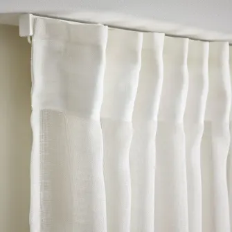 IKEA HÄLLEBRÄCKA Perdele transparente, 2buc, alb/rjns, 145x300 cm