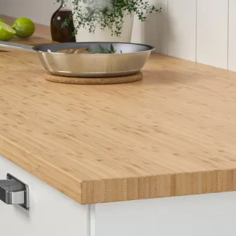 IKEA HOLMARED Blat, bambus/furnir, 186x2.8 cm