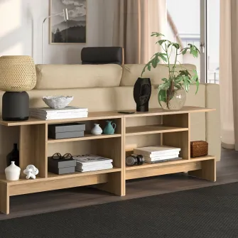 IKEA HOLMERUD Masuta cafea, aspect stejar, 80x31 cm