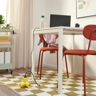 IKEA HORNFELS Cablu prelungitor, galben, 1.8 m