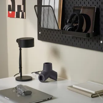 IKEA HORNFELS Cablu prelungitor, gri inchis, 1.8 m