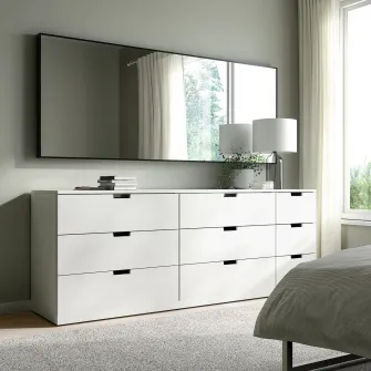 IKEA HOVET Oglinda, negru, 78x196 cm