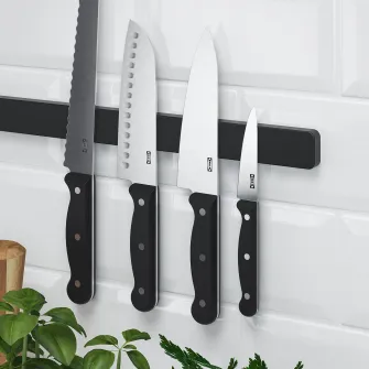 IKEA HULTARP Suport magnetic cutite, negru, 38 cm