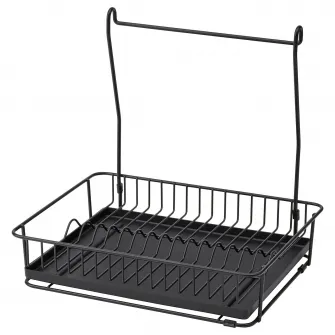 IKEA HULTARP Suport vesela, negru