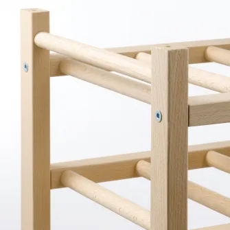 IKEA HUTTEN Suport 9 sticle vin, lemn masiv