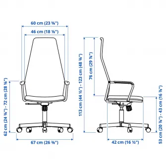 IKEA HUVUDSPELARE Scaun de gaming, negru