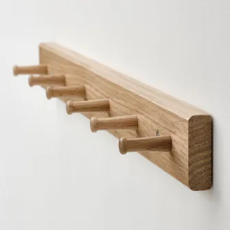 IKEA HÖVOLM Cuier 6 carlige, stejar