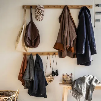 IKEA HÖVOLM Cuier 6 carlige, stejar
