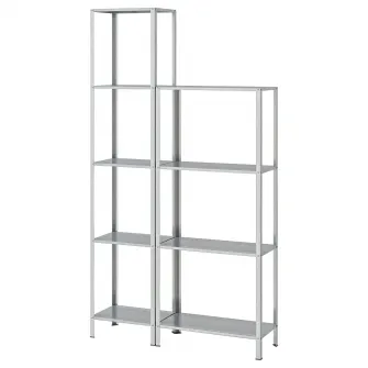 IKEA HYLLIS Etajera interior/exterior, 100x27x140-183 cm