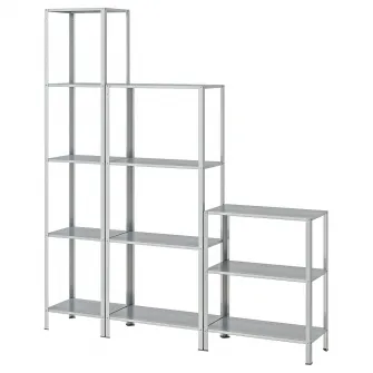 IKEA HYLLIS Etajera interior/exterior, 160x27x74-183 cm