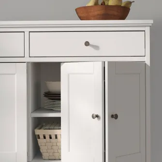 IKEA IDANÄS Bufet, alb, 124x50x95 cm