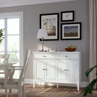 IKEA IDANÄS Bufet, alb, 124x50x95 cm
