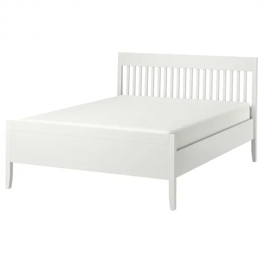 IKEA IDANÄS Cadru pat, alb/Lönset, 160x200 cm