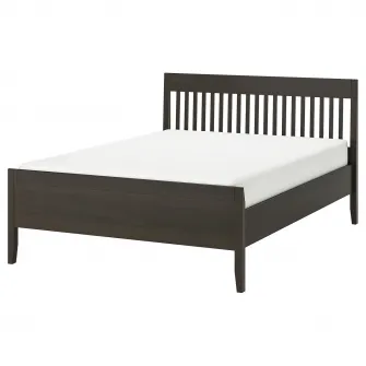 IKEA IDANÄS Cadru pat, maro-i vopsit, 140x200 cm
