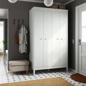 IKEA IDANÄS Dulap, alb, 121x211 cm