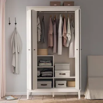 IKEA IDANÄS Dulap, alb, 121x211 cm