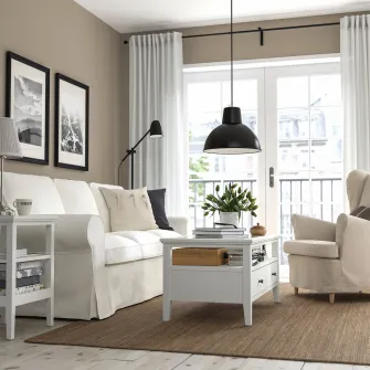 IKEA IDANÄS Masuta cafea, alb, 107x55 cm