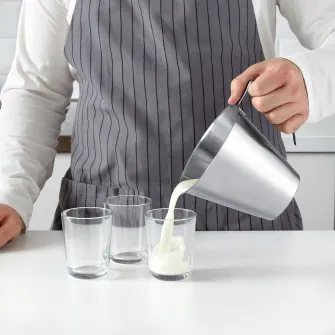 IKEA IDEALISK Pahar gradat, gradat/inox, 1 l