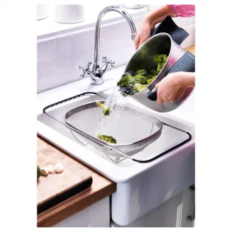 IKEA IDEALISK Sita, inox/negru, 34x23 cm