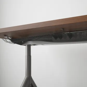 IKEA IDÅSEN Birou, maro/gri inchis, 120x70 cm