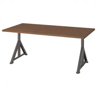 IKEA IDÅSEN Birou, maro/gri inchis, 160x80 cm