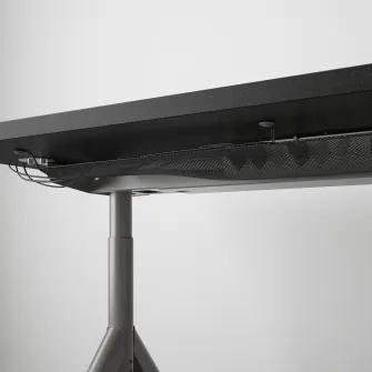 IKEA IDÅSEN Birou, negru/gri inchis, 120x70 cm