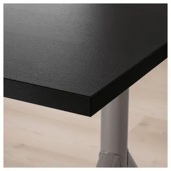 IKEA IDÅSEN Birou, negru/gri inchis, 160x80 cm