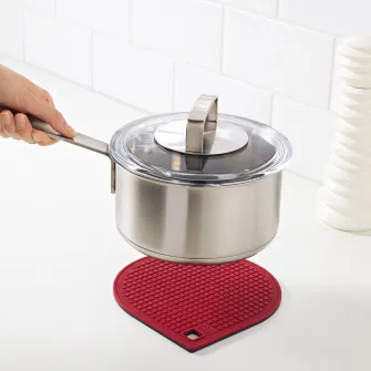 IKEA IKEA 365+ GUNSTIG Suport oala/cratita, magnetic, rosu/gri inchis