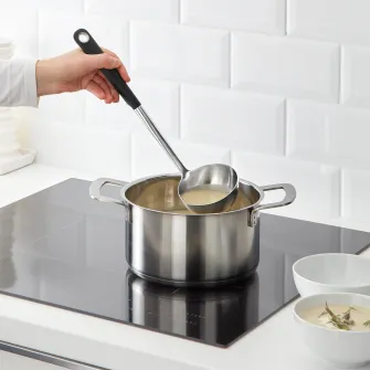 IKEA IKEA 365+ HJÄLTE Polonic supa, inox/negru