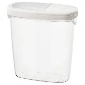 IKEA IKEA 365+ Borcan cu capac, trnsp/alb, 1.3 l