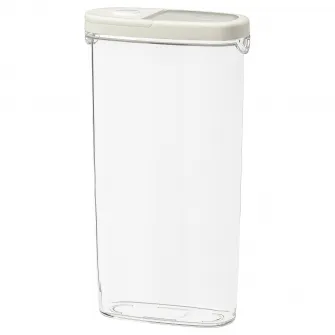 IKEA IKEA 365+ Borcan cu capac, trnsp/alb, 2.3 l
