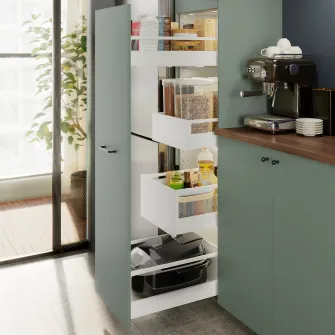 IKEA IKEA 365+ Borcan cu capac, trnsp/alb, 2.3 l