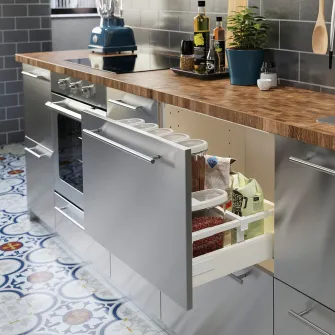 IKEA IKEA 365+ Borcan cu capac, trnsp/alb, 1.3 l