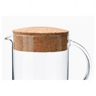 IKEA IKEA 365+ Carafa cu capac, sticla transparenta/pluta, 1.5 l
