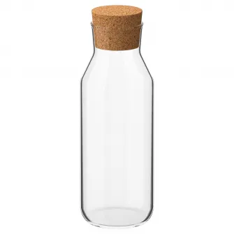 IKEA IKEA 365+ Carafa cu dop, sticla transparenta/pluta, 0.5 l
