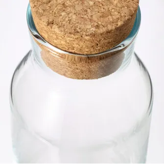 IKEA IKEA 365+ Carafa cu dop, sticla transparenta/pluta, 0.5 l