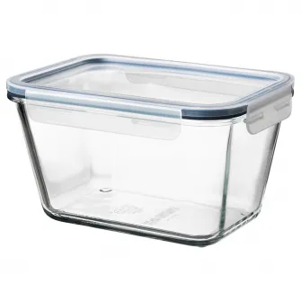 IKEA IKEA 365+ Caserola cu capac, dreptunghiular sticla/plastic, 1.8 l