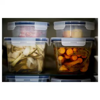IKEA IKEA 365+ Caserola cu capac, dreptunghiular sticla/plastic, 1.8 l