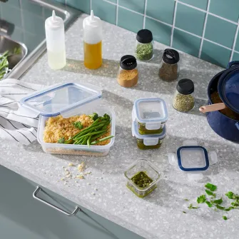 IKEA IKEA 365+ Caserola cu capac, dreptunghiular/plastic, 1.0 l