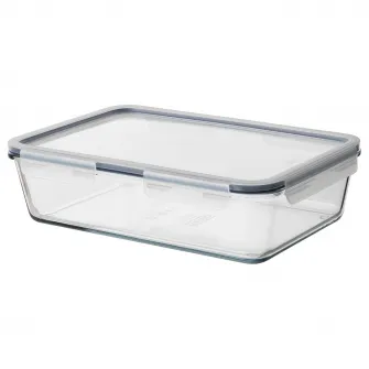 IKEA IKEA 365+ Caserola cu capac, dreptunghiular/sticla plastic, 3.1 l
