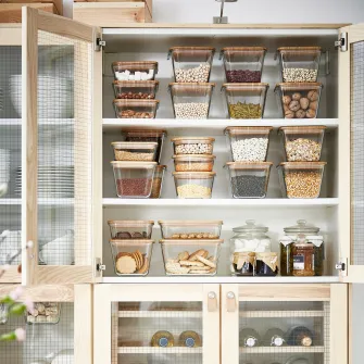 IKEA IKEA 365+ Caserola, patrat/sticla, 1.2 l