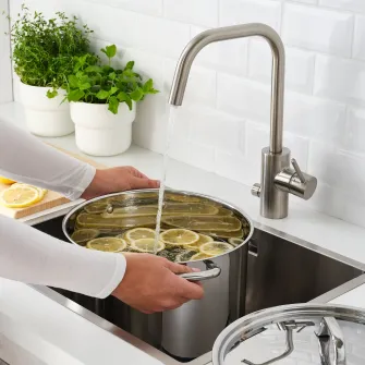 IKEA IKEA 365+ Oala cu capac, inox, 15.0 l