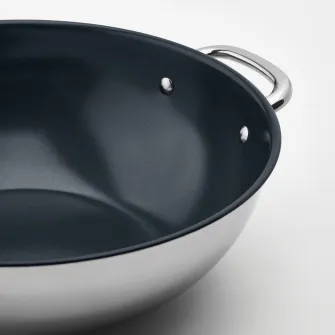 IKEA IKEA 365+ Wok, inox/strat antiaderent, 32 cm