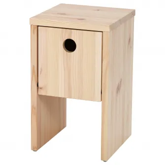 IKEA PS 2026 noptiera, pin cu usa rabatabila, 30x30x50 cm