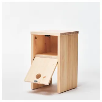 IKEA PS 2026 noptiera, pin cu usa rabatabila, 30x30x50 cm