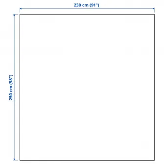 IKEA INDIRA Cuvertura, galben-bej, 230x250 cm