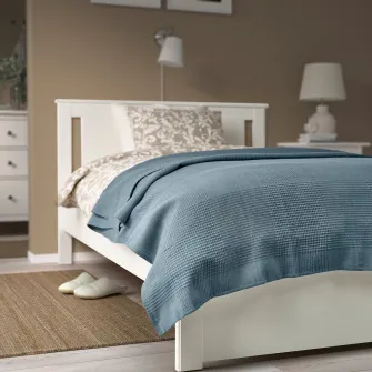 IKEA INDIRA Cuvertura, gri inchis-albastru, 150x250 cm