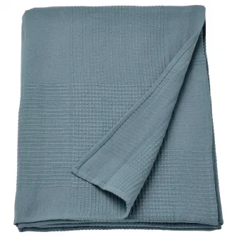 IKEA INDIRA Cuvertura, gri inchis-albastru, 150x250 cm